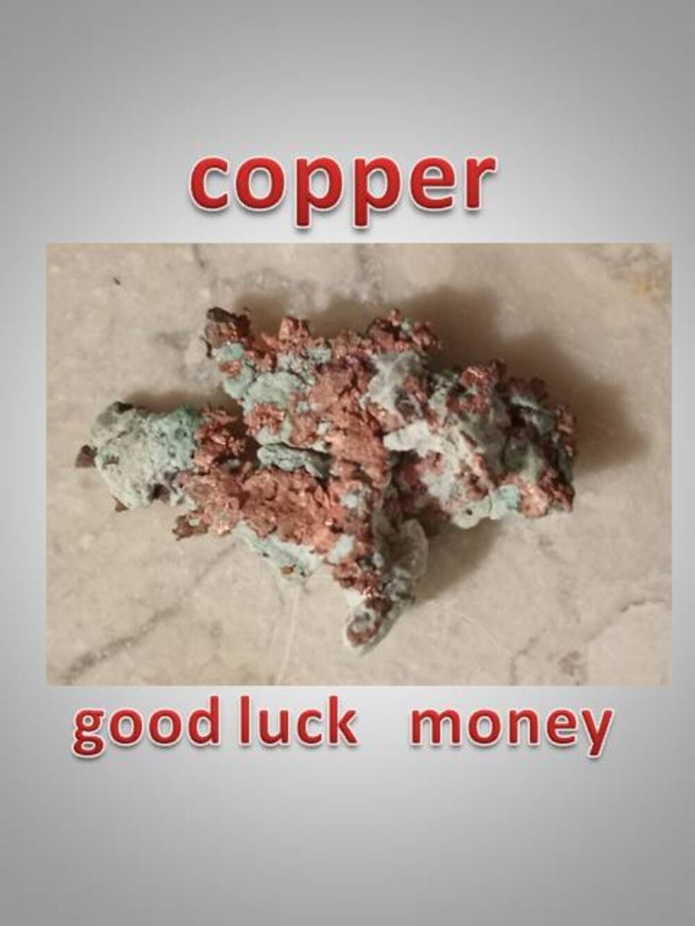 Copper from Arizona mineral 03 Good Luck Money